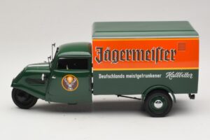 Tempo Hanseat Transporter Jägermeister Minichamps 1:18 150099044 Metall — Bild 4 von 8