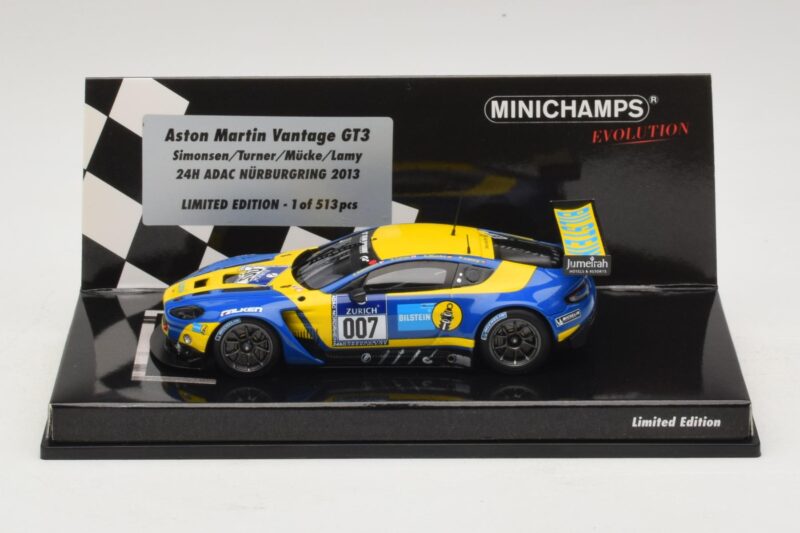 Aston Martin Vantage GT3 #007 A. Simonsen / Turner 24 Hours of Nurburgring 2013 Minichamps 1:43 Aston Martin Vantage GT3 #007 A. Simonsen / Turner 24 Hours of Nurburgring 2013 Minichamps 1:43 437131307 Metall