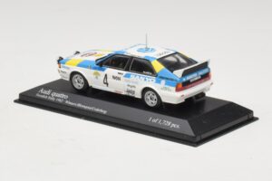 Audi Quattro #4 S. Blomqvist / B. Cederberg Rally Sweden Winner 1982 Minichamps 1:43 430821904 Metall — Bild 3 von 4