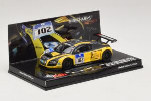 Audi R8 LMS GT3 #102 H-J. Stuck / H. Heyer Black Falcon 24 Hours of Nurburgring 2010 Minichamps 1:43 437101912 Metall — Bild 2 von 5