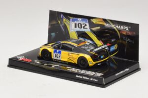 Audi R8 LMS GT3 #102 H-J. Stuck / H. Heyer Black Falcon 24 Hours of Nurburgring 2010 Minichamps 1:43 437101912 Metall — Bild 3 von 5