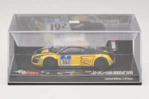 Audi R8 LMS GT3 #102 H-J. Stuck / H. Heyer Black Falcon 24 Hours of Nurburgring 2010 Minichamps 1:43 437101912 Metall — Bild 4 von 5