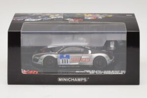 Audi R8 LMS GT3 #111 Metha / Breslin Black Falcon 24 Hours of Nurburgring 2010 Minichamps 1:43 437101911 Metall — Bild 5 von 5