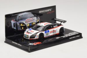 Audi R8 LMS GT3 #97 Phoenix Racing 24 Hours of Nurburgring 2010 Minichamps 1:43 437101997 Metall — Bild 2 von 5