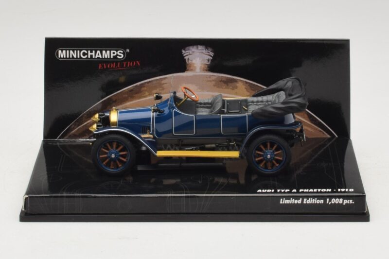 Audi Typ A Phaeton Blau Minichamps 1:43 437019031 Metall