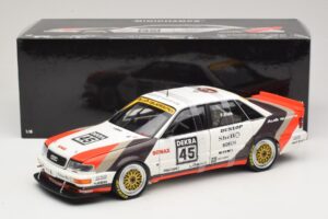 Audi V8 Quattro DTM #45 F. Biela Team AZR 1991 Minichamps 1:18 100911045 Metall — Bild 8 von 8