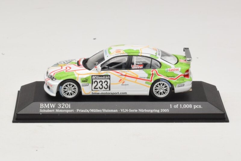 BMW 320i E46 #233 A. Priaulx / J. Muller Schubert Motorsport VLN Nurburgring 2005 Minichamps 1:43 400052433 Metall