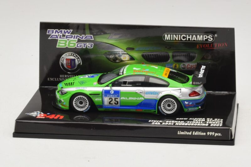 BMW Alpina B6 GT3 #25 24 Hours of Nürburgring 2009 Minichamps 1:43 BMW Alpina B6 GT3 #25 24 Hours of Nürburgring 2009 Minichamps 1:43 437092625 Metall
