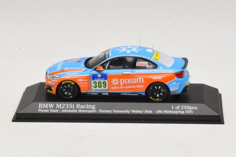 BMW M235i Pixum Team #309 Fischer / Konnerth 24 Hours of Nurburgring 2015 Minichamps 1:43 437152509 Metall
