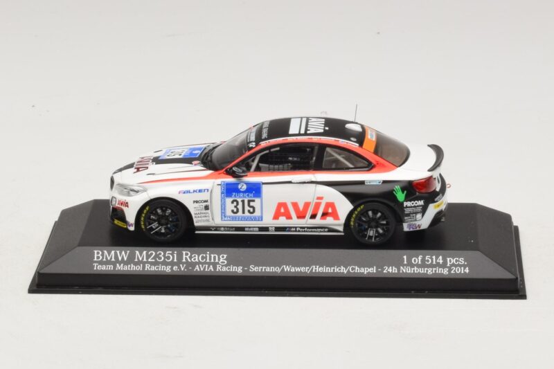 BMW M235i Team Mathol #315 24 Hours of Nurburgring 2014 Minichamps 1:43 437142415 Metall