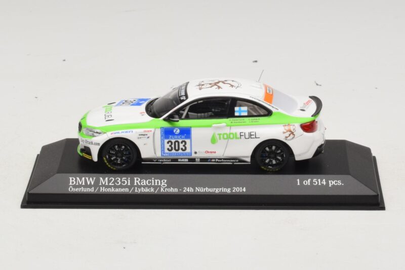 BMW M235i ToolFuel #303 Krohn 24 Hours of Nurburgring 2014 Minichamps 1:43 437142403 Metall