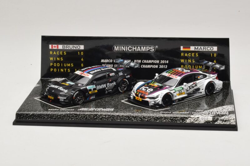 BMW M3 & M4 DTM Champions Set B. Spengler / M. Wittmann 2012 & 2014 Minichamps 1:43 412020723 Metall
