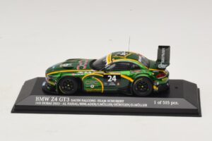 BMW Z4 GT3 Saudi Falcons #24 Al Faisal / Binladen 24 Hours of Dubai 2013 Minichamps 1:43 437132424 Metall