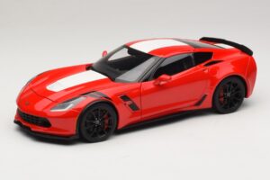 Chevrolet Corvette C7 Grand Sport Rot mit Weißen Streifen AUTOart 1:18 71274 Komposit