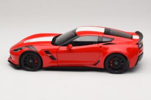 Chevrolet Corvette C7 Grand Sport Rot mit Weißen Streifen AUTOart 1:18 71274 Komposit — Bild 4 von 8