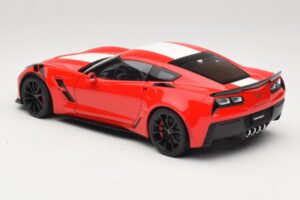Chevrolet Corvette C7 Grand Sport Rot mit Weißen Streifen AUTOart 1:18 71274 Komposit — Bild 7 von 8