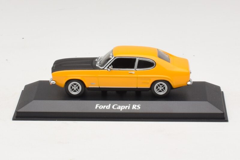 Ford Capri Mk1 RS Gelb mit Schwarzer Motorhaube Maxichamps 1:43 940085800 Metall