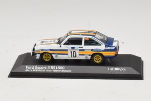 Ford Escort Mk2 RS1800 #10 A. Vatanen / D. Richards Rally Acropolis 1978 Minichamps 1:43 400808410 Metall