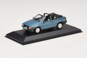Ford Escort Mk3 Cabriolet Blau Metallic Minichamps 1:43 400085030 Metall — Bild 2 von 4