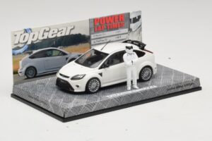 Ford Focus RS Mk2 Top Gear Weiß Mit Figur Minichamps 1:43 519438810 Metall — Bild 2 von 5