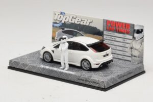 Ford Focus RS Mk2 Top Gear Weiß Mit Figur Minichamps 1:43 519438810 Metall — Bild 3 von 5