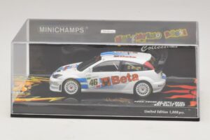 Ford Focus RS WRC #46 V. Rossi / C. Cassina RAC Rally 2007 Beschädigte Verpackung Minichamps 1:43 400078446-O1 Metall — Bild 4 von 5