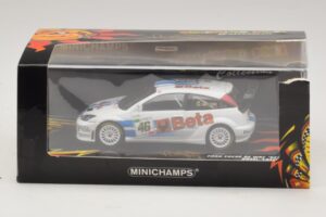 Ford Focus RS WRC #46 V. Rossi / C. Cassina RAC Rally 2007 Beschädigte Verpackung Minichamps 1:43 400078446-O1 Metall — Bild 5 von 5