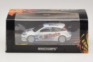 Ford Focus RS WRC #46 V. Rossi / C. Cassina RAC Rally 2007 Minichamps 1:43 400078446 Metall — Bild 5 von 5