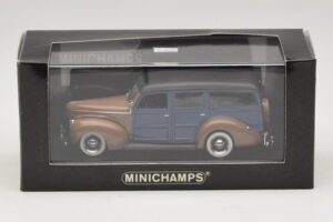 Ford V8 De Luxe Woody Station Wagon Braun Blau Minichamps 1:43 400082112 Metall — Bild 4 von 4