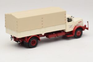 Henschel HS 140 Pritschenwagen Weiß Rot Minichamps 1:43 439171020 Metall — Bild 2 von 6