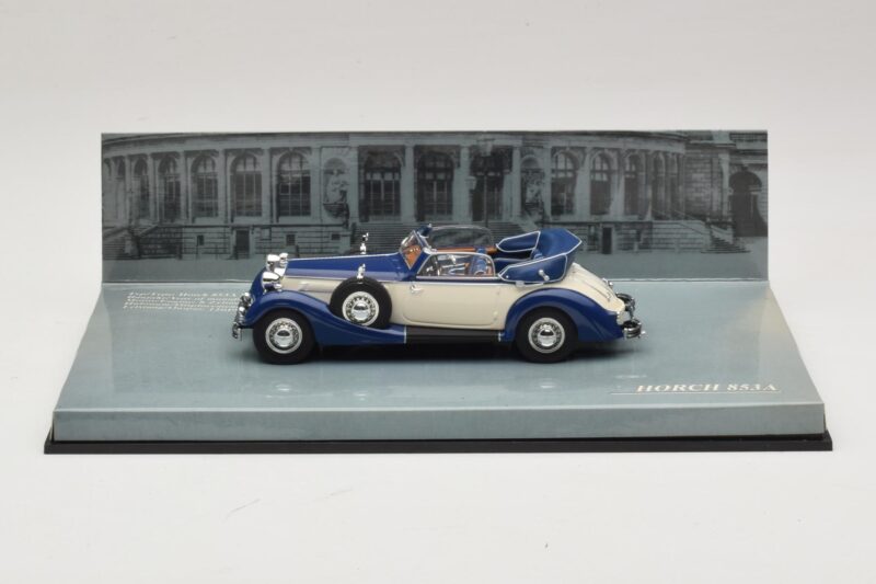 Horch 853 Cabriolet Blau Minichamps 1:43 436012032 Metall