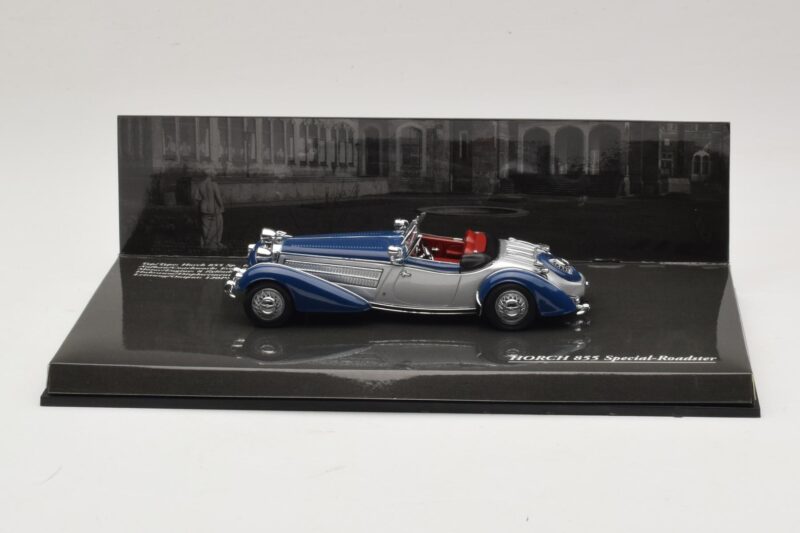 Horch 855 Special Roadster Silber Blau Minichamps 1:43 436014202 Metall