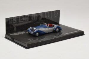 Horch 855 Special Roadster Silber Blau Minichamps 1:43 436014202 Metall — Bild 2 von 5
