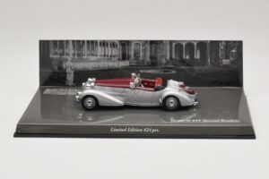 Horch 855 Spezial Roadster Silber Rot Minichamps 1:43 436014206 Metall