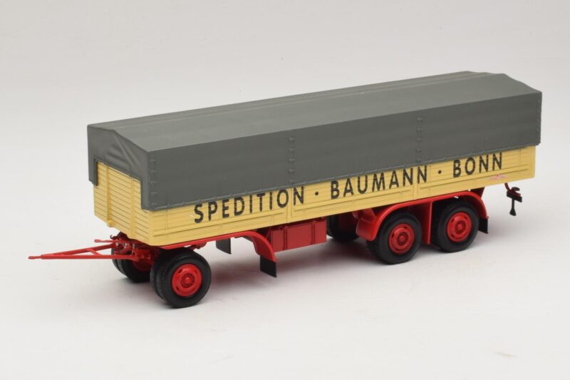 Kassbohrer Pritschenanhänger Baumann Bonn Minichamps 1:43 439161097 Metall