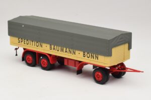 Kassbohrer Pritschenanhänger Baumann Bonn Minichamps 1:43 439161097 Metall — Bild 4 von 6