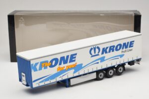 Krone Profiliner Gelenk-Planenauflieger Minichamps 1:43 439911120 Metall — Bild 6 von 6