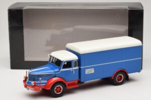 Krupp Titan Kofferwagen Blau Rot Minichamps 1:43 439069040 Metall — Bild 6 von 6