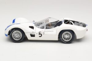 Maserati Tipo 61 #5 S. Moss / D. Gurney Camoradi ADAC 1000km Nurburgring Winner 1960 Minichamps 1:18 100601205 Metall — Bild 4 von 8