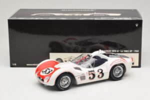 Maserati Tipo 61 #53 B. Krause Los Angeles Times Grand Prix Winner 1960 Minichamps 1:18 100601253 Metall — Bild 8 von 8