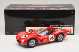 Maserati Tipo 61 #98 C. Shelby Times Mirror Grand Prix for Sportscars 1960 Minichamps 1:18 100601298 Metall — Bild 8 von 8