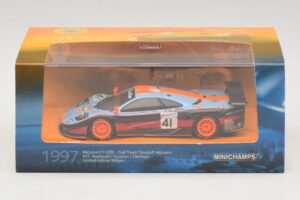 McLaren F1 GTR Gulf Team Davidoff #41 P-H. Raphanel / J-M. Gounon FIA GT Championship 1997 Minichamps 1:43 533174341 Metall — Bild 4 von 4