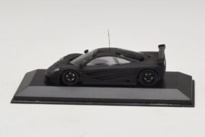McLaren F1 GTR Prototype Mattschwarz Mit Schwarzen Felgen Minichamps 1:43 MCLAREN009 Metall — Bild 4 von 4