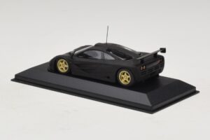 McLaren F1 GTR Prototype Mattschwarz Mit Goldenen Felgen Minichamps 1:43 MCLAREN008 Metall — Bild 2 von 4