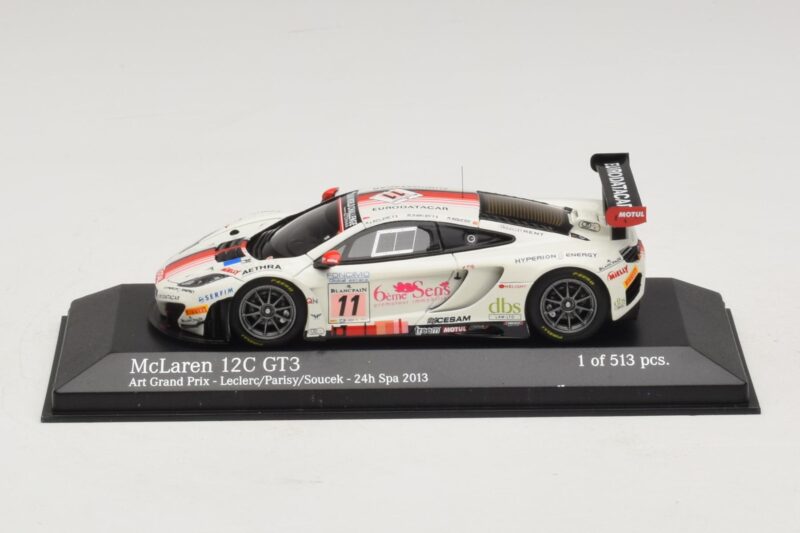 McLaren MP4-12C GT3 #11 Art Grand Prix Leclerc / Parisy 24 Hours of Spa 2013 Minichamps 1:43 437131311 Metall