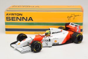 McLaren MP4/8 Ford #8 A. Senna Winner European GP 1993 Minichamps 1:18 540931818 Metall — Bild 2 von 7