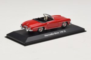 Mercedes 190 SL Rot Maxichamps 1:43 940033131-O Metall — Bild 2 von 4