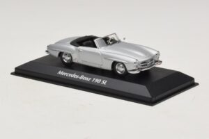Mercedes 190 SL W121 Silber Maxichamps 1:43 940033130 Metall — Bild 3 von 4