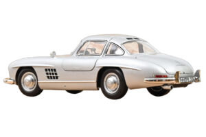 Mercedes 300 SL W198 Gullwing Silber Norev 1:18 183857 Metall — Bild 3 von 5