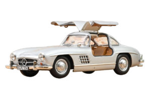 Mercedes 300 SL W198 Gullwing Silber Norev 1:18 183857 Metall — Bild 5 von 5